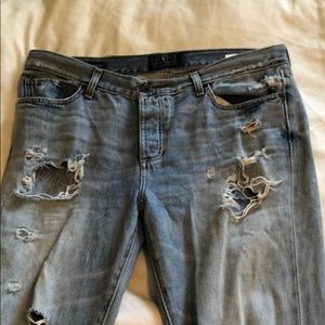 Lucky beans distressed sienna slim boyfriend jeans